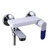 Змішувач для ванни Frap F3234, білий/хром, фото 2