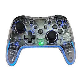 Ігровий контролер N-Switch, PS3, PC, Android, Vibrating Gamepad, RGB, прозорий NS015