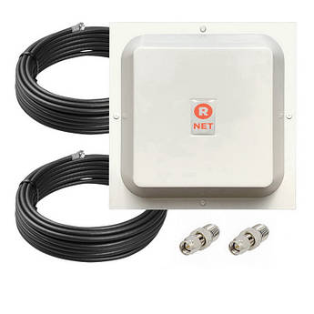 Антенный комплект 4G LTE MIMO R-Net 1700-2700 MHz 2*17 dB (SMA, 2*10 м RG58)