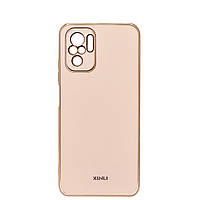 Чехол 6D Plating для Xiaomi Redmi Note 10 4G / Redmi Note 10s Pink