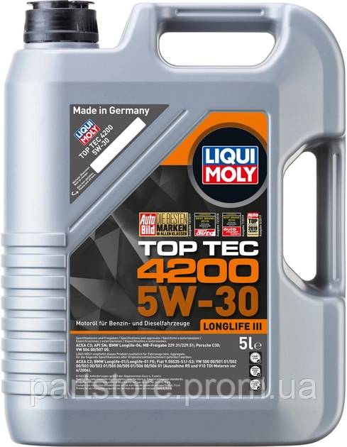 Моторне масло Liqui Moly Top Tec 4200 5W-30 5 л (7661)