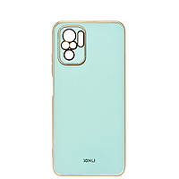 Чехол 6D Plating для Xiaomi Poco M5s Mint Green