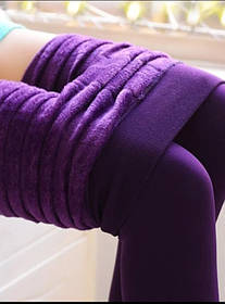Легінси жіночі утеплені новий фіолетовий, XXL