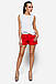 Класичні короткі молодіжні жіночі шорти, червоні, фото 2