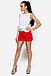 Класичні короткі молодіжні жіночі шорти, червоні, фото 3