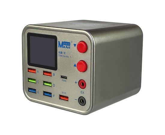 Зарядна станція Ma Ant Dianba No.1 (цифрова індикація 6 USB 2А | 1 USB QC 3.0A | 1 PD 20W | Wireless fast charging 10W | EX)