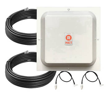 Антенний комплект 4G LTE MIMO R-Net 1700-2700 MHz 2*17 dB (TS9, 2*10 м RG58)