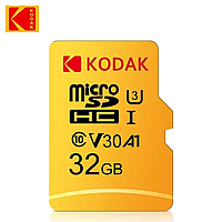 Флеш накопитель Kodak microSDHC 32 Гб, карта памяти ш быстродействием class 10