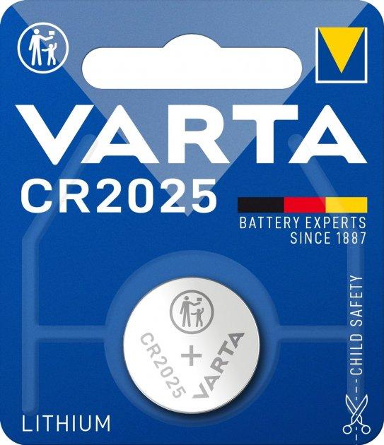 Батарейка VARTA CR 2025 BLI 1 LITHIUM