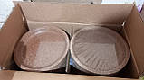 Одноразовий посуд з висівок  Еко-тарілка Biotrem, 20 см 100 шт, фото 4