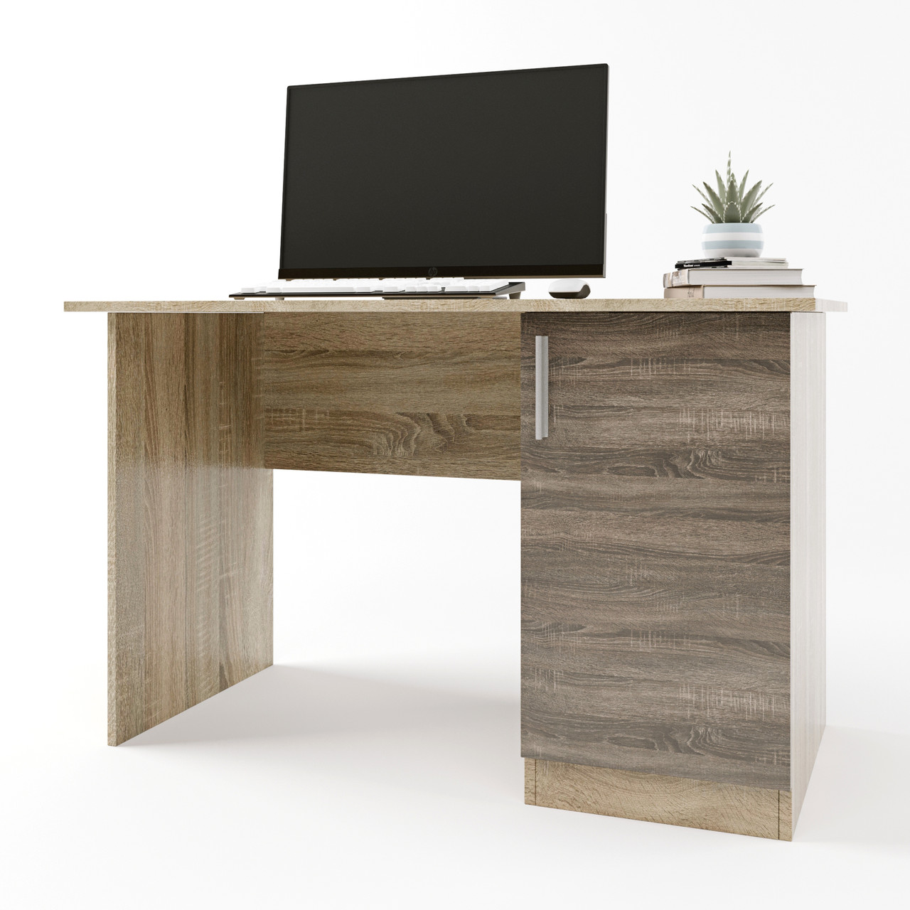 Учебный письменный стол с тумбой для школьника Эверест Школьник-5 дуб ...