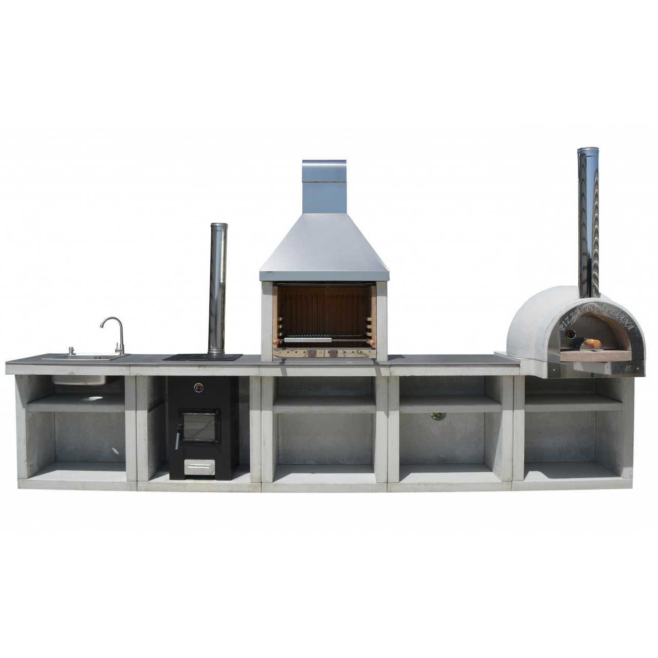 Бетонный мангал | Мангал-барбекю | Столешница для барбекю , Серія ...