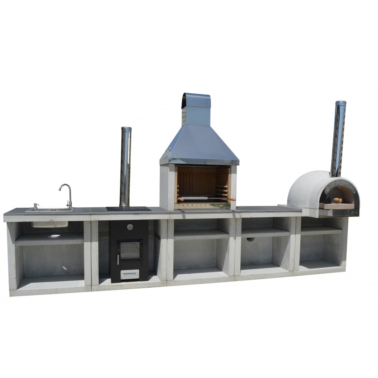 Купить Бетонный мангал | Мангал-барбекю | Столешница для барбекю ...