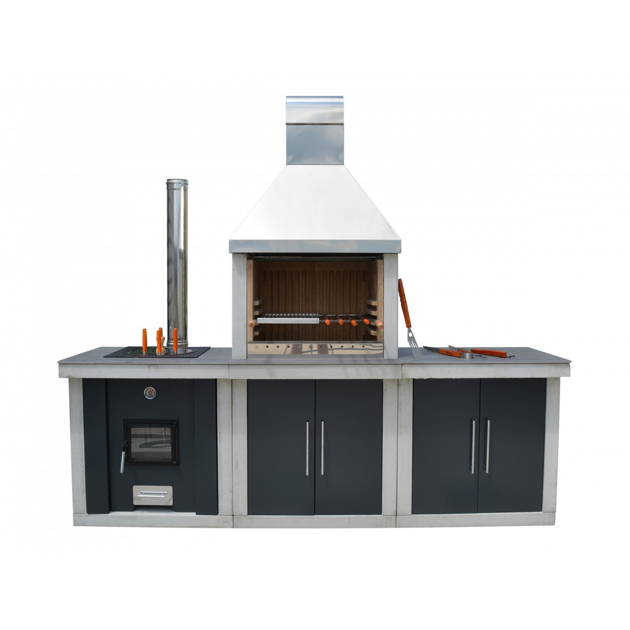 Бетонный мангал | Мангал-барбекю | Столешница для барбекю | Серия ...