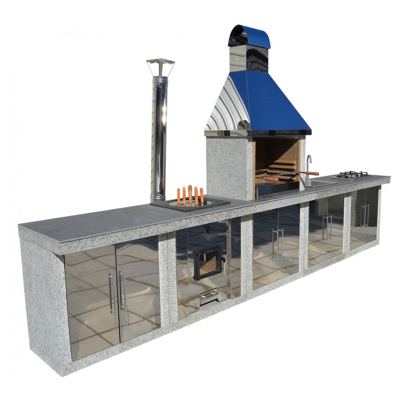 Купить Барбекю из бетона | Бетонный мангал | Беседка мангал-барбекю ...