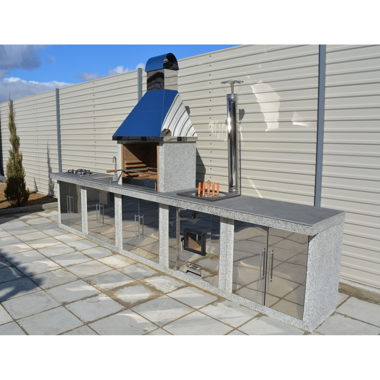 Купить Барбекю из бетона | Бетонный мангал | Беседка мангал-барбекю ...