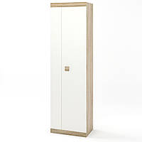 Пряма світла шафа з розпашними дверцятами для будинку Еверест Соната-600 дуб сонома/білий (EVR-2307)
