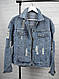 Дуже крута жіноча джинсова куртка з кишенями на осінь, фото 8