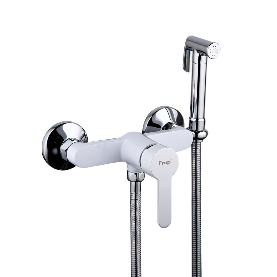 Гігієнічний душ Frap F2041-8, білий/хром, фото 1