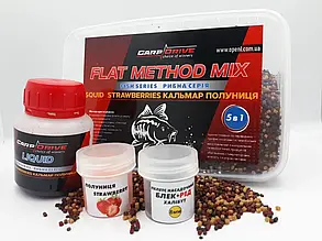 Методний пелетс Carp Drive 5 в 1 Кальмар-Полуниця (Squid-Strawberries)