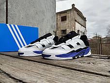 Чоловічі кросівки Adidas Niteball White Black Purple, фото 3