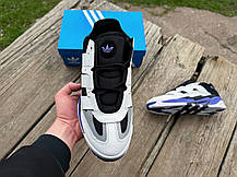 Чоловічі кросівки Adidas Niteball White Black Purple, фото 5