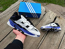 Чоловічі кросівки Adidas Niteball White Black Purple, фото 4
