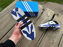 Чоловічі кросівки Adidas Niteball White Black Purple, фото 6