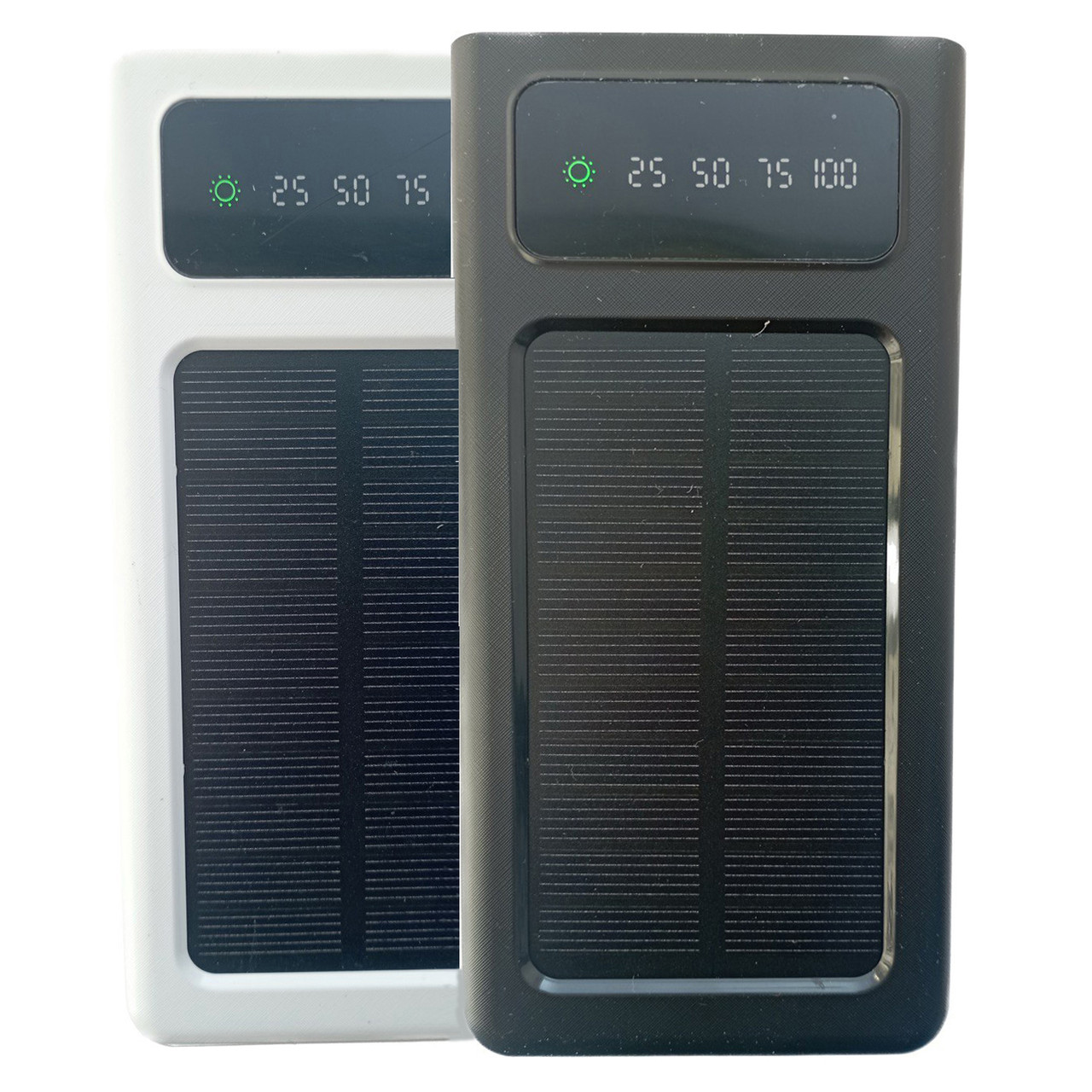 Power Bank Solar 50000mAh 4 в 1 із сонячною панеллю, екраном, ліхтариком | Портативний зарядний пристрій
