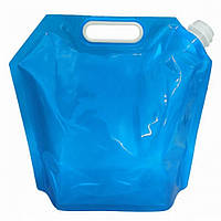 Мягкая бутылка фляга емкость канистра для воды 5 л спорта похода Голубой