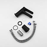 Змішувач для умивальника Frap F1062, чорний, фото 3