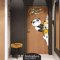 Наклейка 3D UKC в гостиную спальню украшение на любую поверхность Good Friends 118х50 см