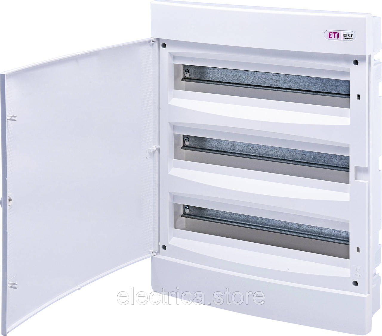 Щит ETI внутрішній розподільний ECМ 54PO 54 модулі білі дверцята 1101048, фото 1