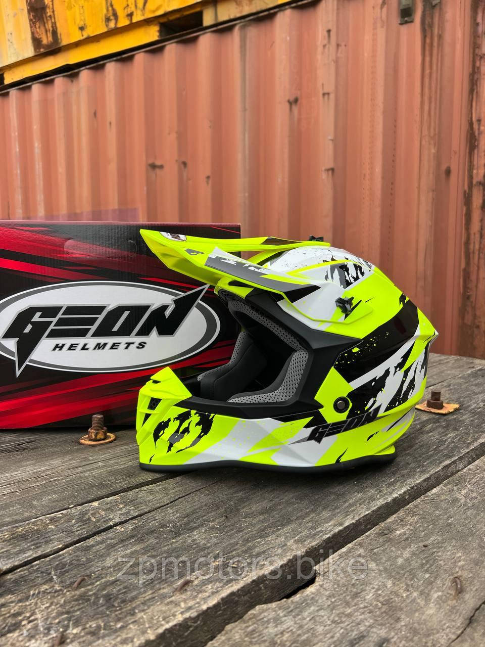 Мотошолом, шолом GEON 633 MX Black/Neon Yellow