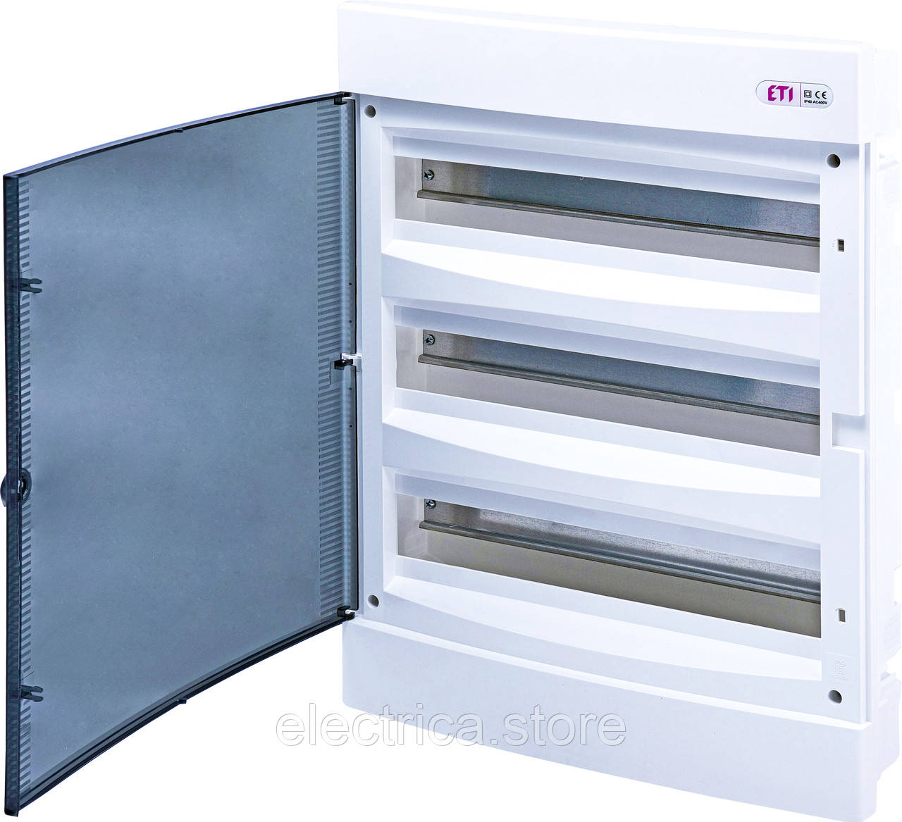 Щит ETI внутрішній розподільний ECМ 54PT 54 модулі прозорі дверцята 1101047, фото 1