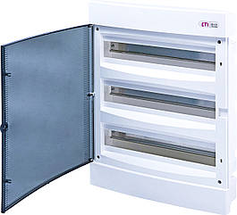 Щит ETI внутрішній розподільний ECМ 54PT  54 модулі прозорі дверцята 1101047