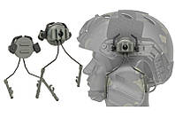 Крепление адаптер для активных наушников на шлем цвет ОЛИВА