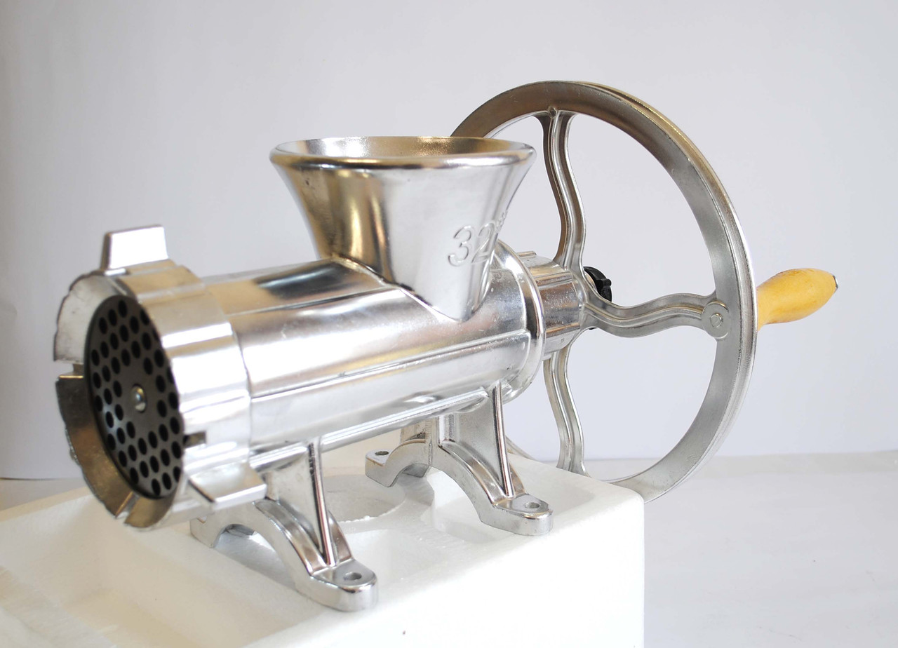 Мясорубка алюминиевая 32 промышленная ручная под электродвигатель с ...