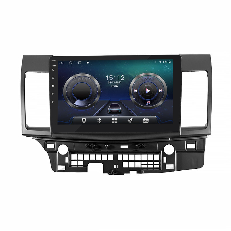 Штатна магнітола Lesko для Mitsubishi Lancer X Рестайлінг 2011-2015г. 10" 4/64Gb/ 4G/ Wi-Fi/ CarPlay Premium