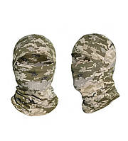 Балаклава маска тактическая летняя подшлемник балаклава пиксель тонкая на голову и лицо