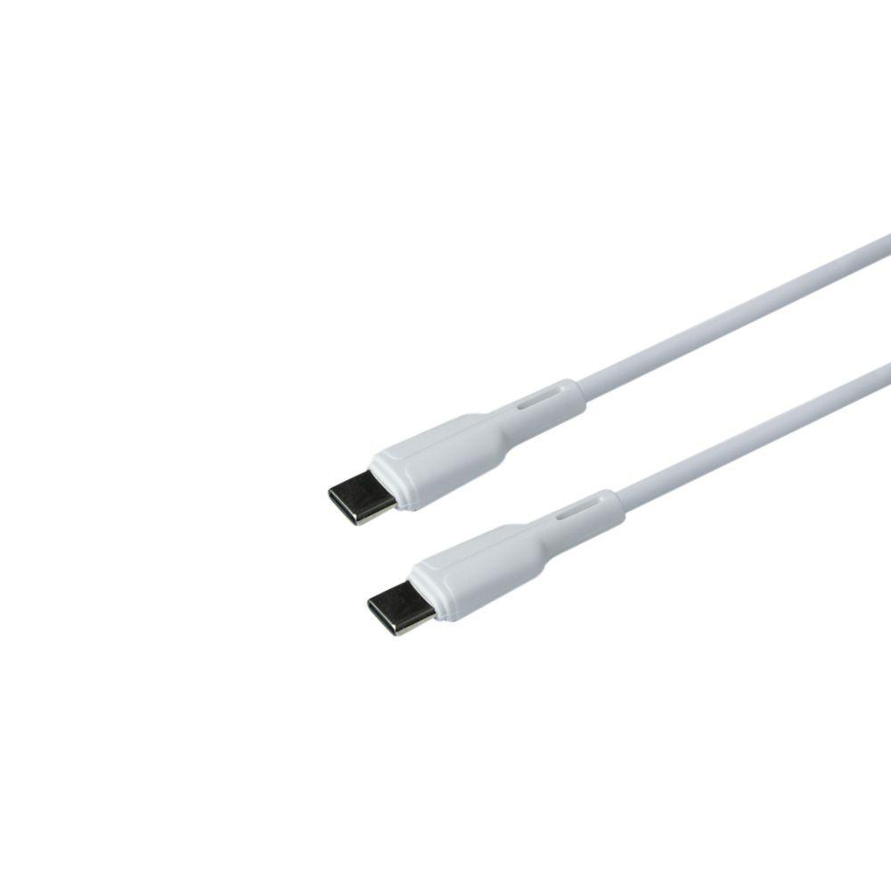 Кабель для заряджання та передачі даних Ridea RC-M221 Prima 60W Type-C to Type-C Білий