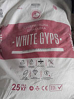 Шпаклёвка гипсовая финишная WHITE GYPS 25 кг