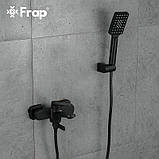 Змішувач для ванни Frap F3262, чорний, фото 2