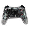 Ігровий контролер N-Switch, PS3, PC, Android, Vibrating Gamepad, RGB, прозорий NS015, фото 5