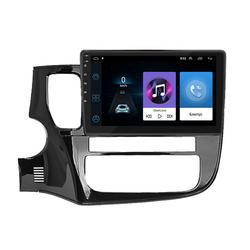 Штатна магнітола Lesko 10" Mitsubishi Outlander III 2012-2015 1/16Gb Wi-Fi GPS Base (9554-46338)