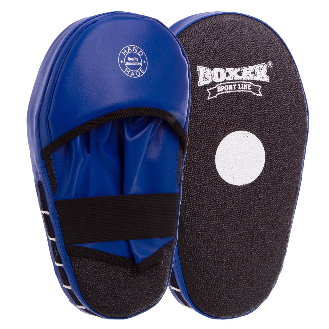 Лапи боксерські для ударів руками та ногами прямі BOXER 38х18х4.5см кирза