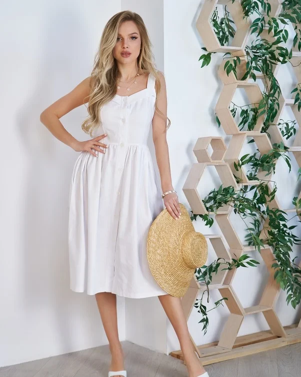 Плаття ISSA PLUS 11782 S білий