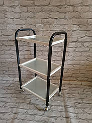 Візок косметологічна / маніпуляційна на 3 полки. Етажерка косметологічна. Стіл для косметолога