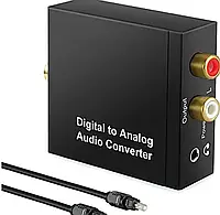 ЦАП Аудио конвертер декодер звука цифрового spdif optical coaxial в аналоговый с Jack 3.5