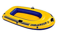 Одноместная надувная лодка "Challenger 1" 193x108x38 см, Intex (68365)